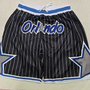 Orlando Magic Basketball Shorts NWOT size XL Stiched Orlando across the front.